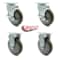 Service Caster Cambro UPCS400CK Ultra Pan Carrier Caster with 2 Rigid Replacement Set - SCC CAM-SCC-20S514-PPUB-TLB-2-R514-2 - alternate 6
